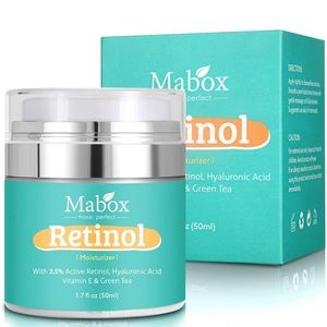 MABOX Retinol Moisturizer cream for face and eye area ant-aging formula NEW box!